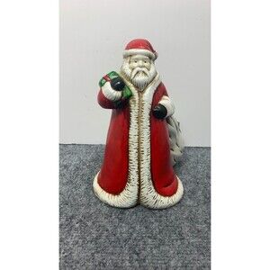 Vintage 1991 Claire Burke Ceramic Santa Claus Potpouri Holder